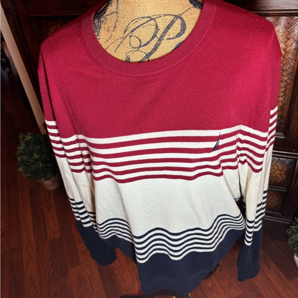 Nautica Red and Navy Knitwear